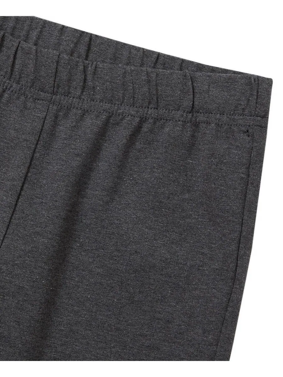 Леггинсы с усиленной тканью Tough Cotton с принтом Lands' End — изображение 2 из 3, темно-серый