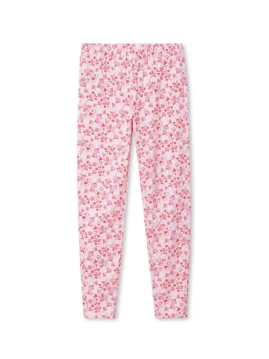 Леггинсы для девочек из плотного хлопка Tough Cotton, модель Novelty Ankle Lands' End — изображение 1 из 3, розовый