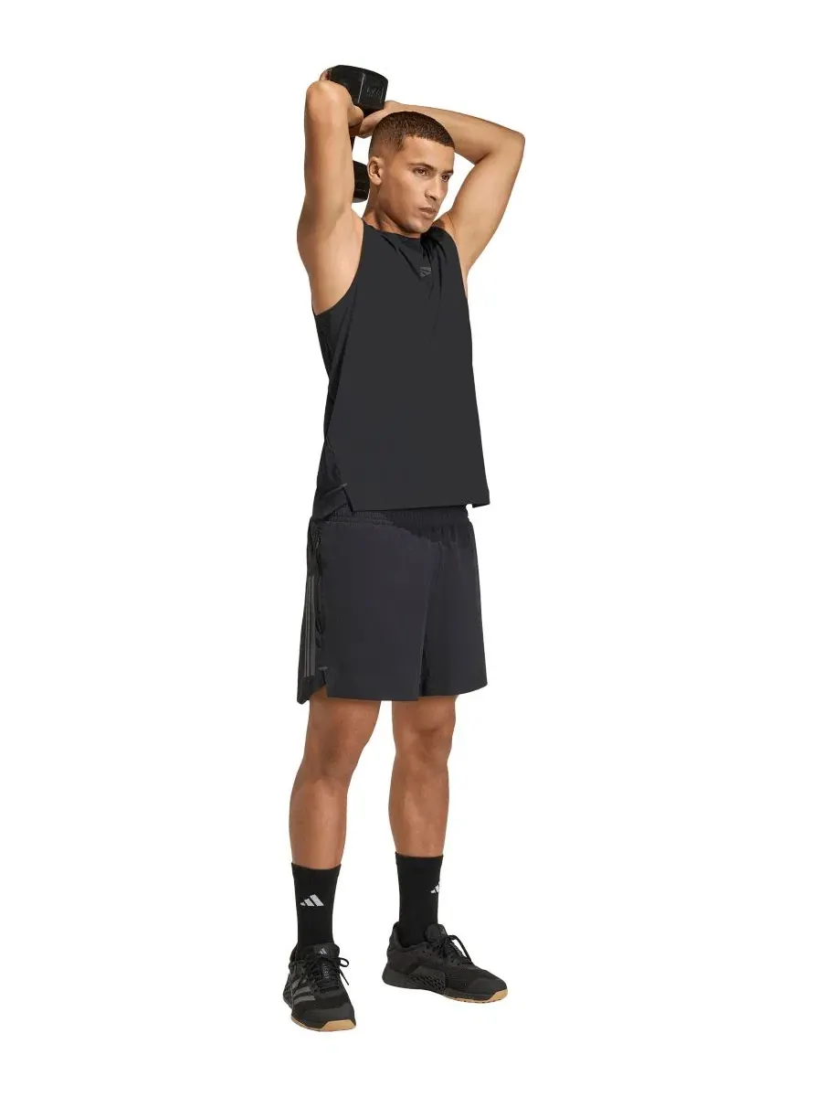 Майка-безрукавка с принтом D4T Prime Lift Three-Stripes adidas — изображение 3 из 4, черный