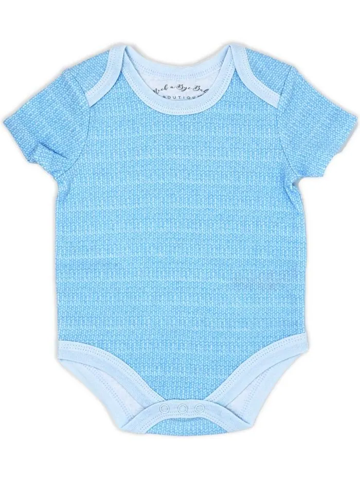 Подарочный набор из 6 предметов для новорожденных Layette Little Friends Rock-A-Bye Baby Boutique — изображение 5 из 7, синий