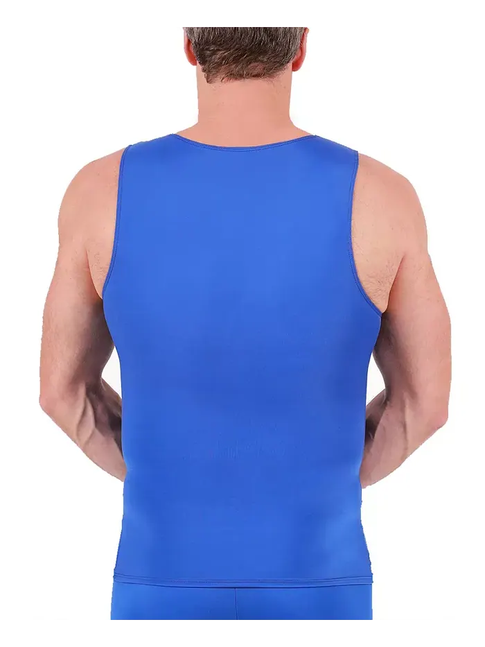 Мужская компрессионная майка Muscle Tank Top для активного образа жизни Instaslim — изображение 2 из 5, королевский