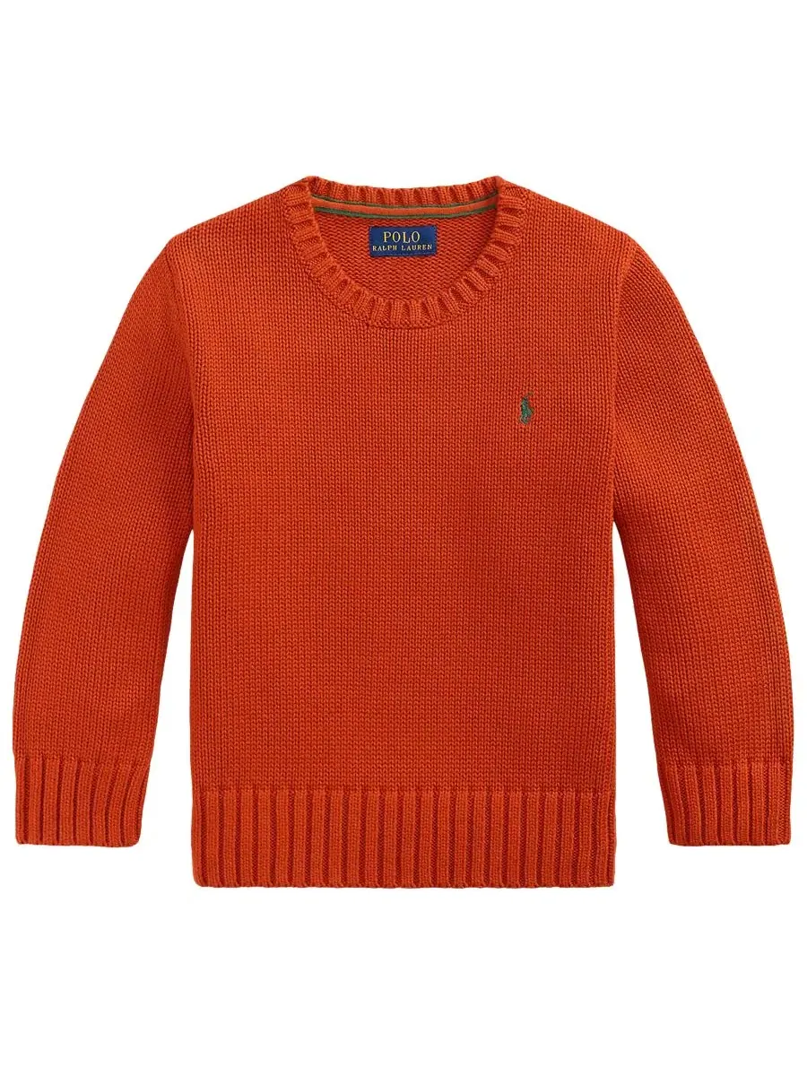 Свитер с круглым вырезом Polo Ralph Lauren — изображение 1 из 3, оранжевый