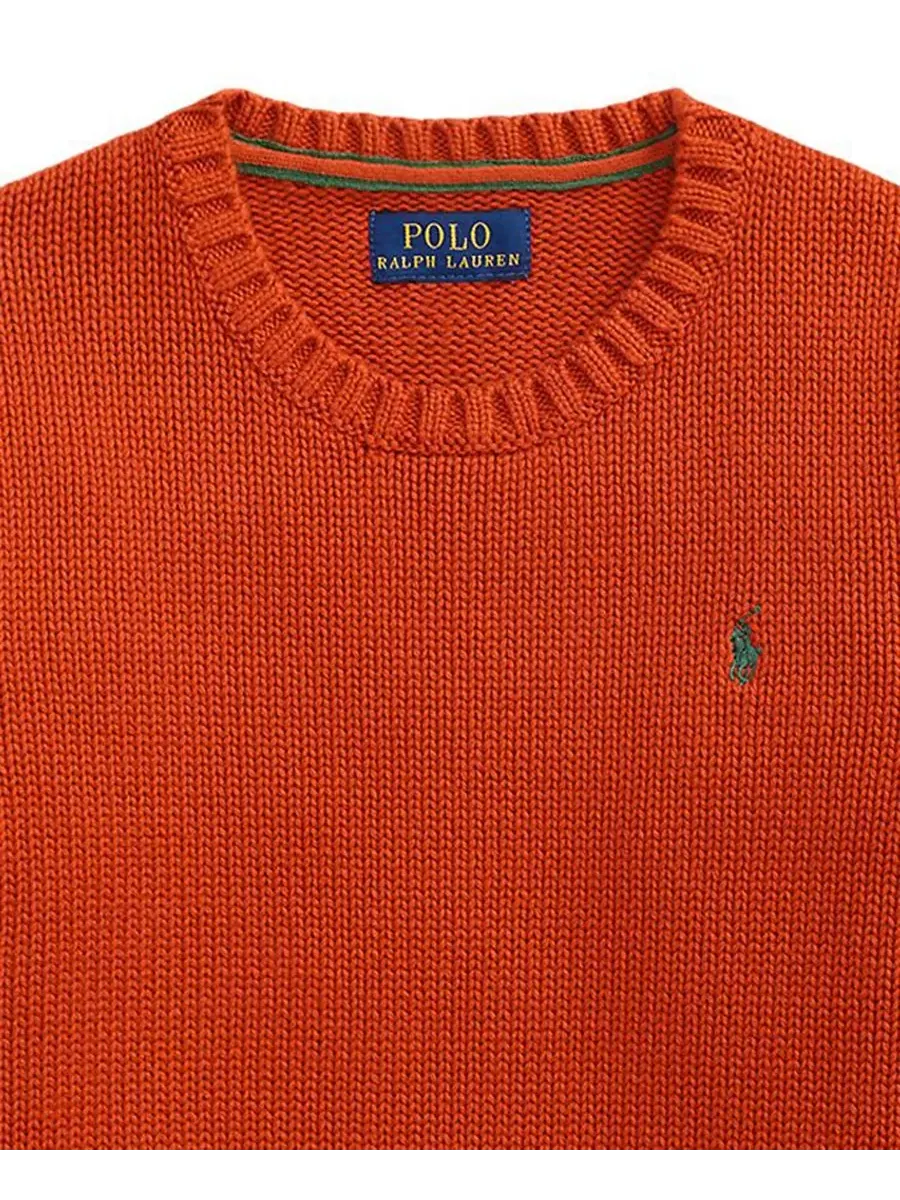 Свитер с круглым вырезом Polo Ralph Lauren — изображение 3 из 3, оранжевый