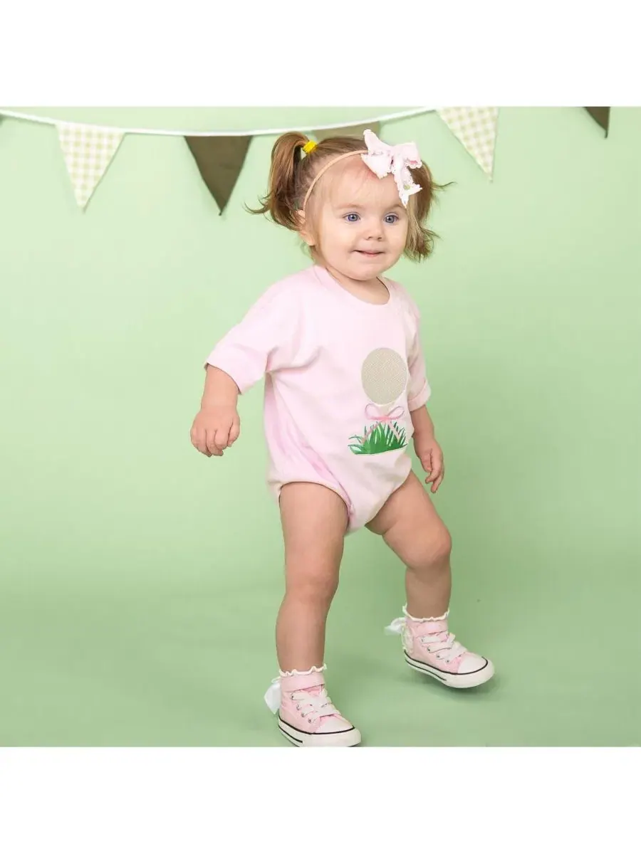 Повязка на голову с бантом для малышей, модель Golf Tee Sweet Wink — изображение 4 из 4, розовый