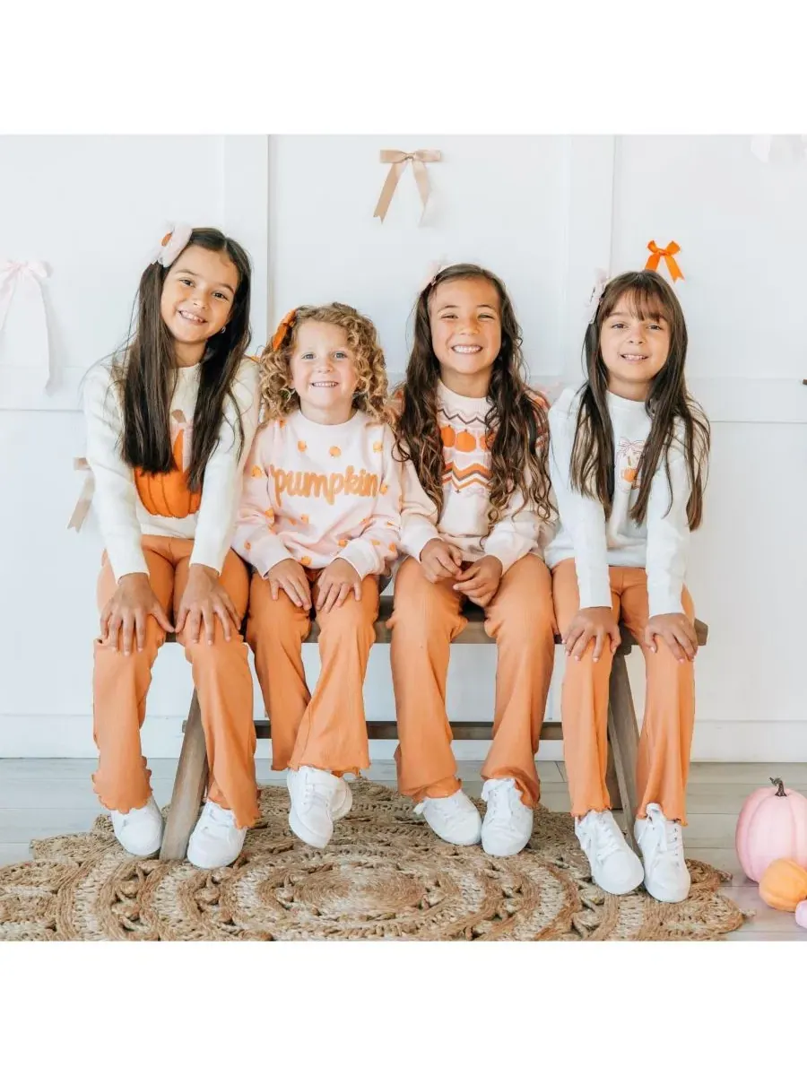 Свитшот с принтом Pumpkin Stitch Patch Sweet Wink — изображение 5 из 5, розовый
