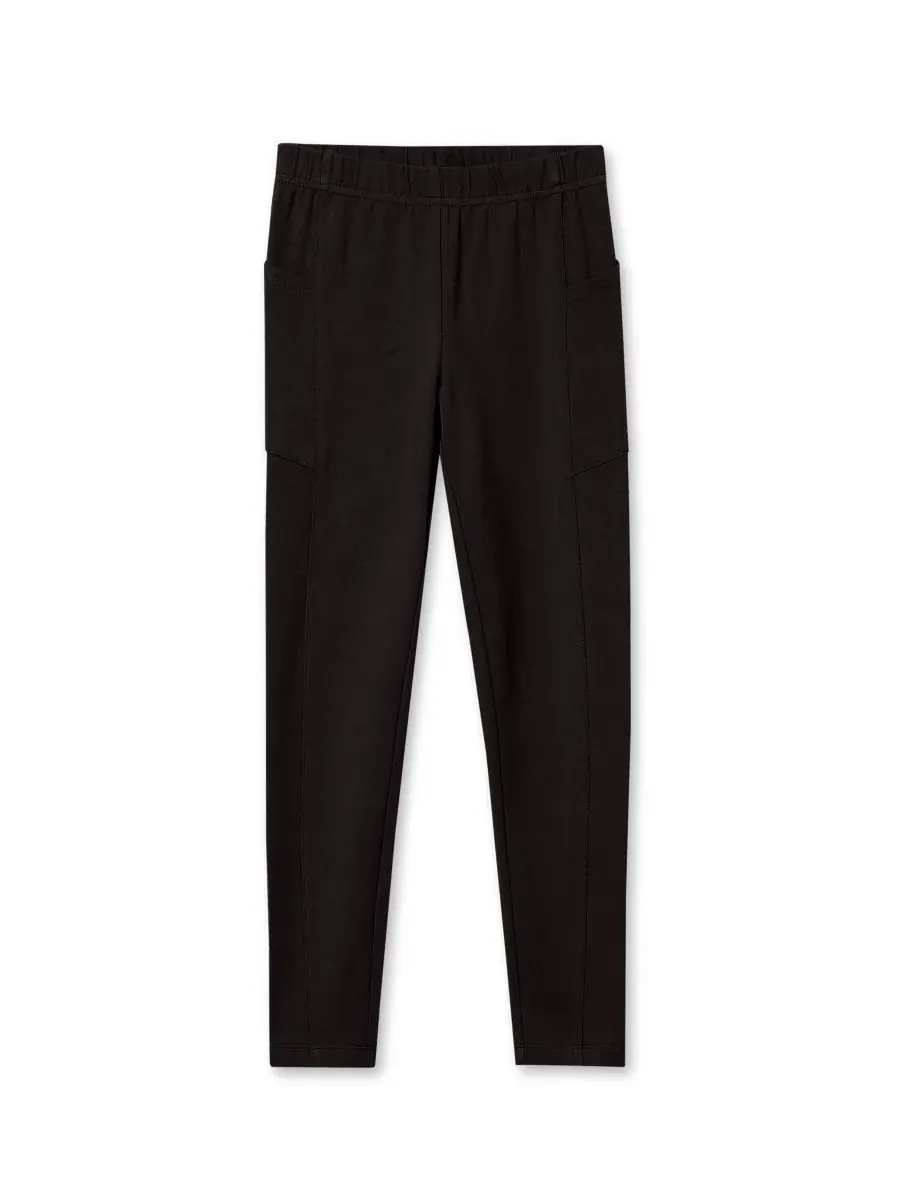 Леггинсы до щиколотки с карманами Tough Cotton Plus Lands' End
