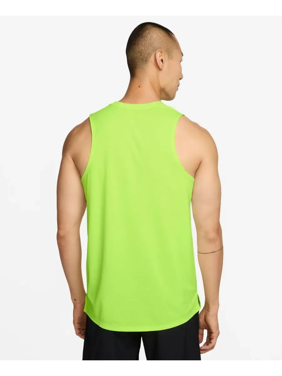Беговая майка Miler Dri-FIT Nike — изображение 3 из 3, серебристый
