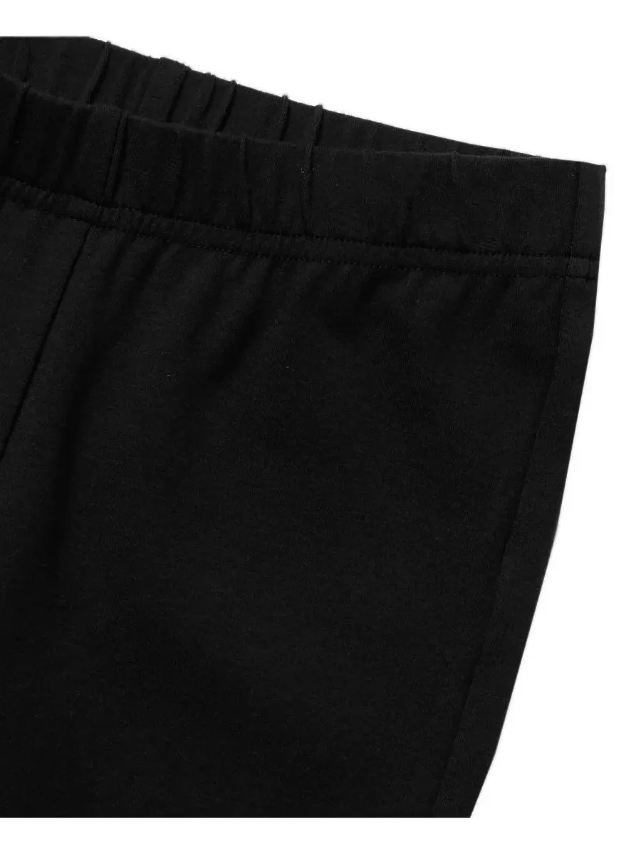 Леггинсы детские с принтом Tough Cotton Lands' End — изображение 2 из 3, черный