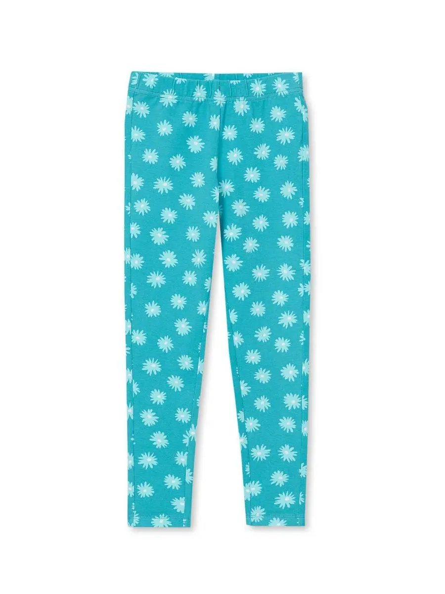 Леггинсы детские из плотного хлопка с принтом, модель Girls Plus Tough Cotton Lands' End — изображение 1 из 3, мульти