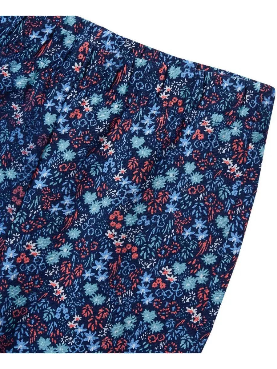 Леггинсы детские из плотного хлопка с принтом, модель Girls Plus Tough Cotton Leggings Lands' End — изображение 2 из 3