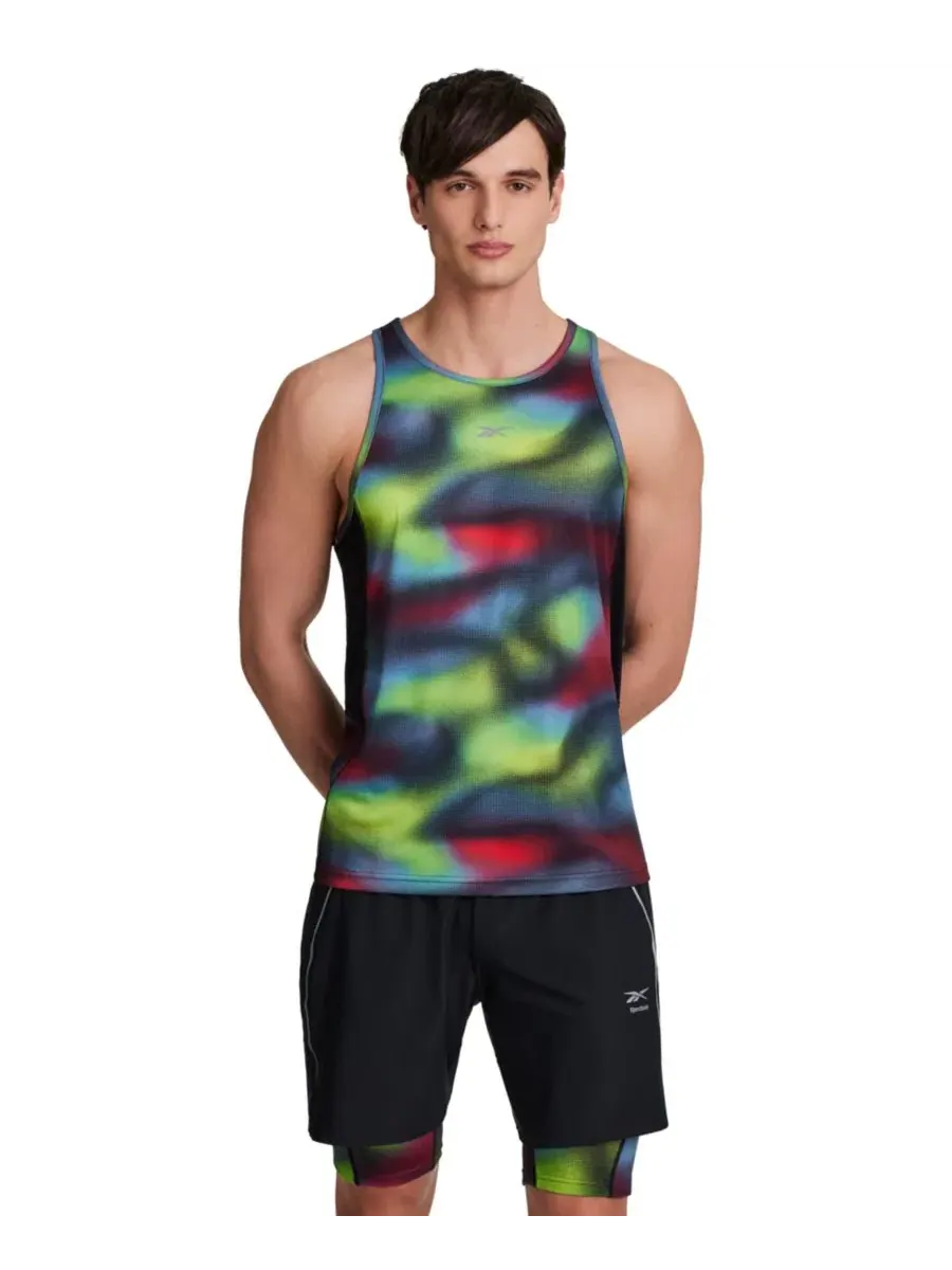 Мужская майка-безрукавка Run Distort Speed Singlet с принтом омбре Reebok