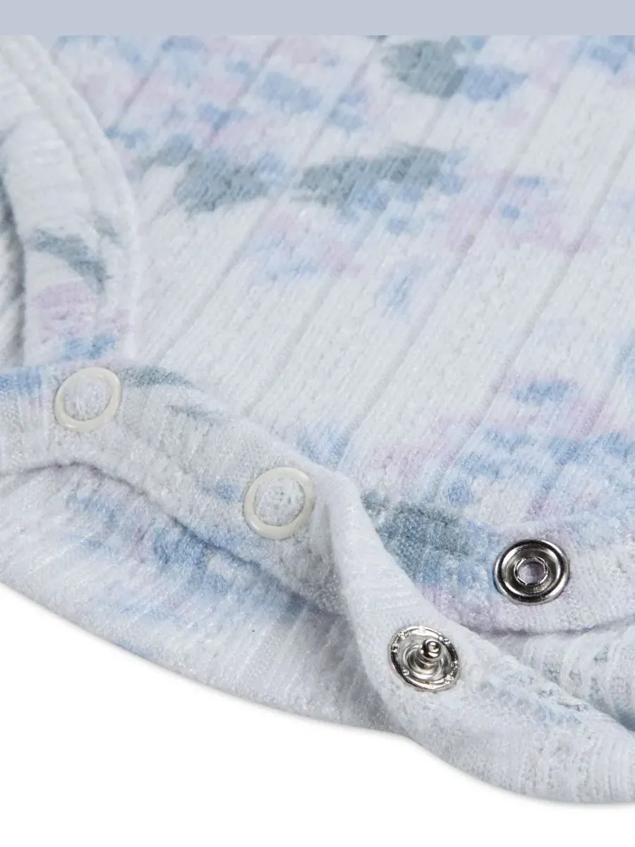 Боди с длинным рукавом с рюшами Abercrombie Kids — изображение 3 из 4, синий