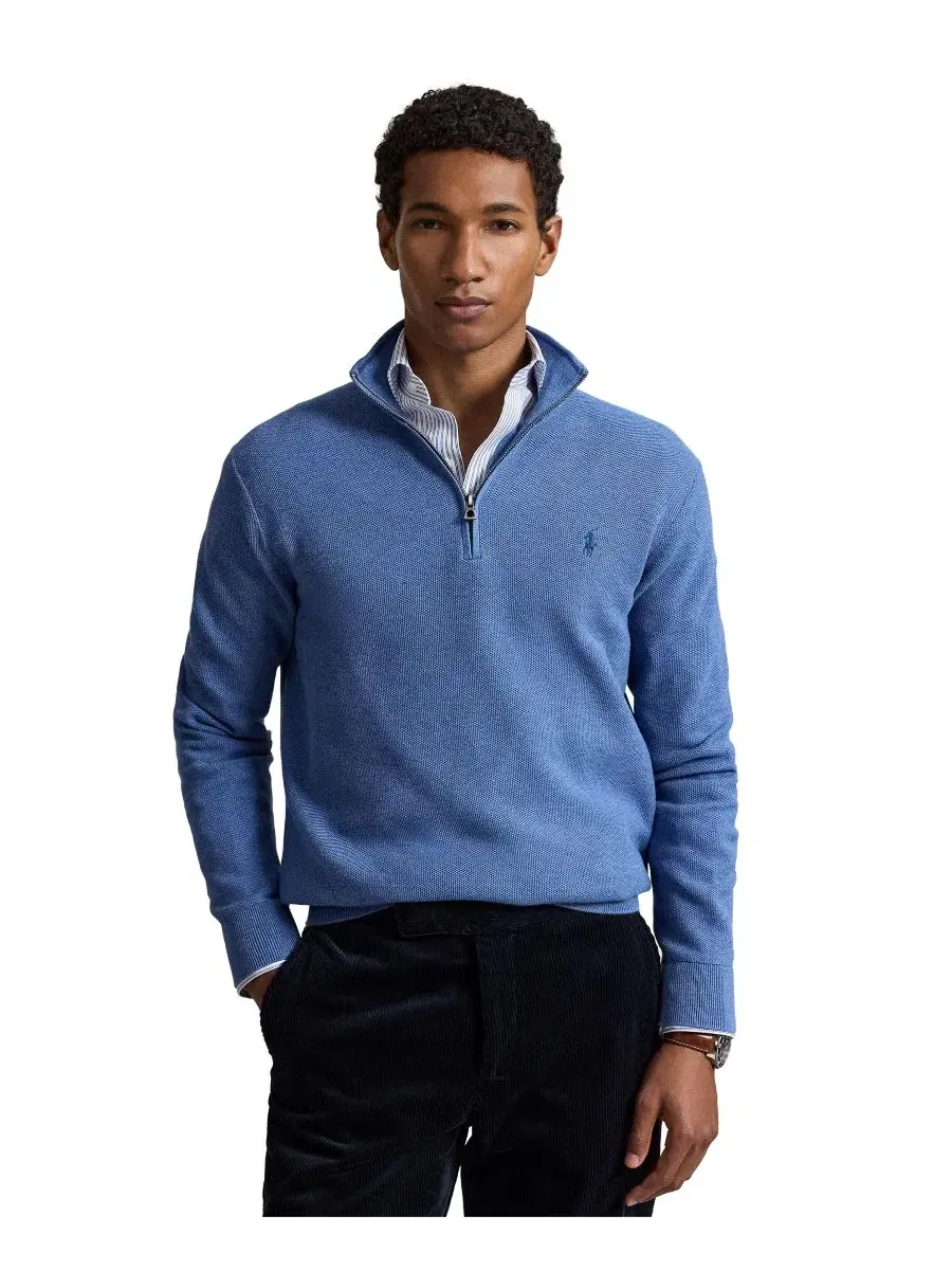 Свитер с воротником-стойкой и молнией Polo Ralph Lauren
