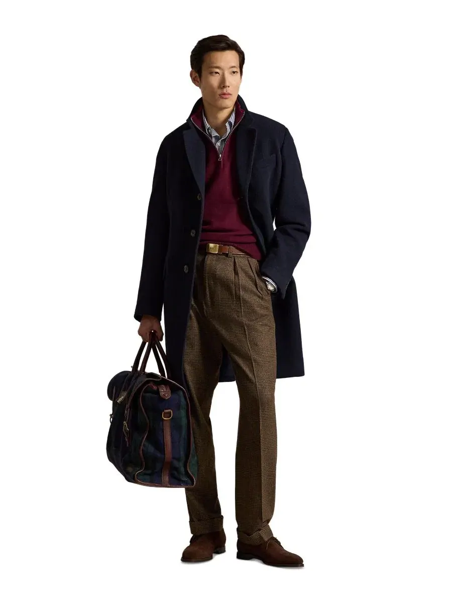 Свитер с воротником-гольф и молнией Polo Ralph Lauren — изображение 2 из 5, винный