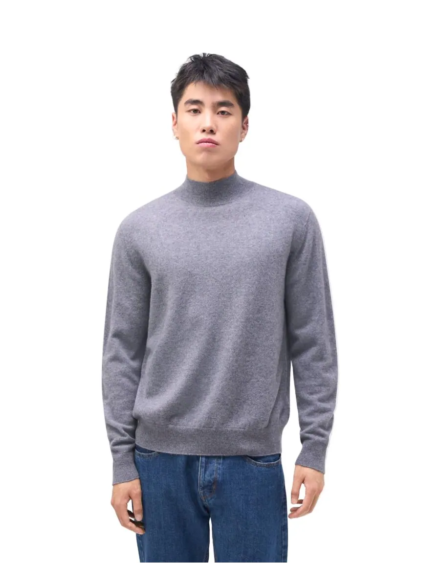 Мужской классический кашемировый свитер с высоким воротником Gobi Cashmere
