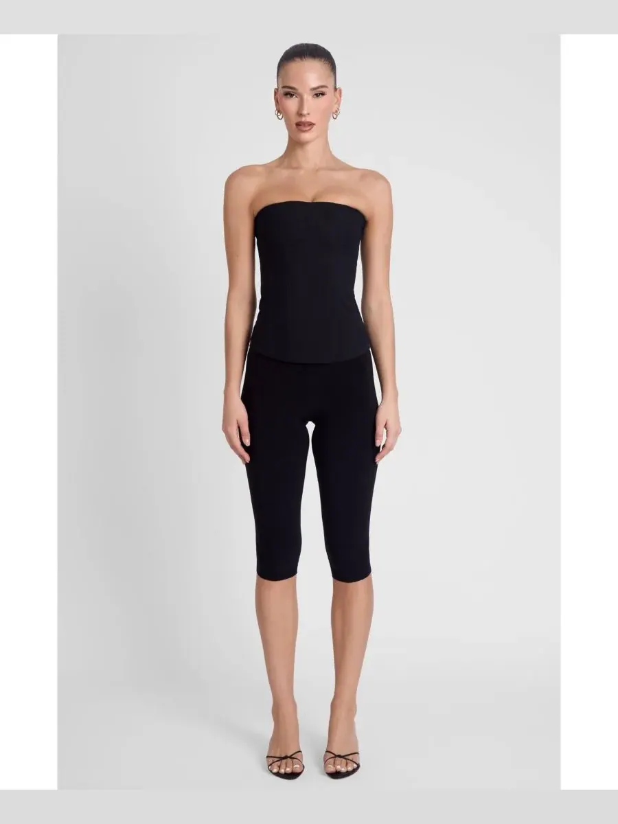 Женский сетчатый корсетный топ Muse LEAU — изображение 6 из 10, черный