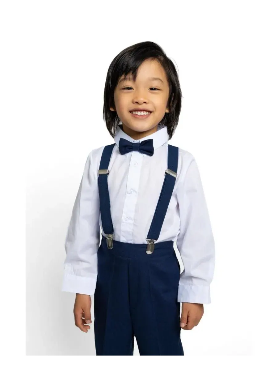 Детский костюм Barn Safari Linen из 4 предметов Peanut Butter Collection — изображение 2 из 3, синий