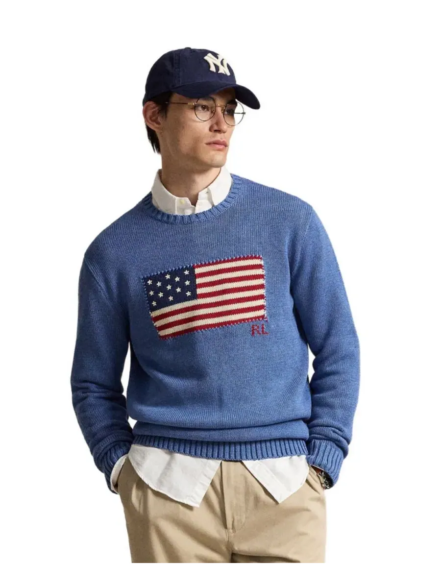 Свитер с круглым вырезом The Iconic Flag Crewneck Polo Ralph Lauren