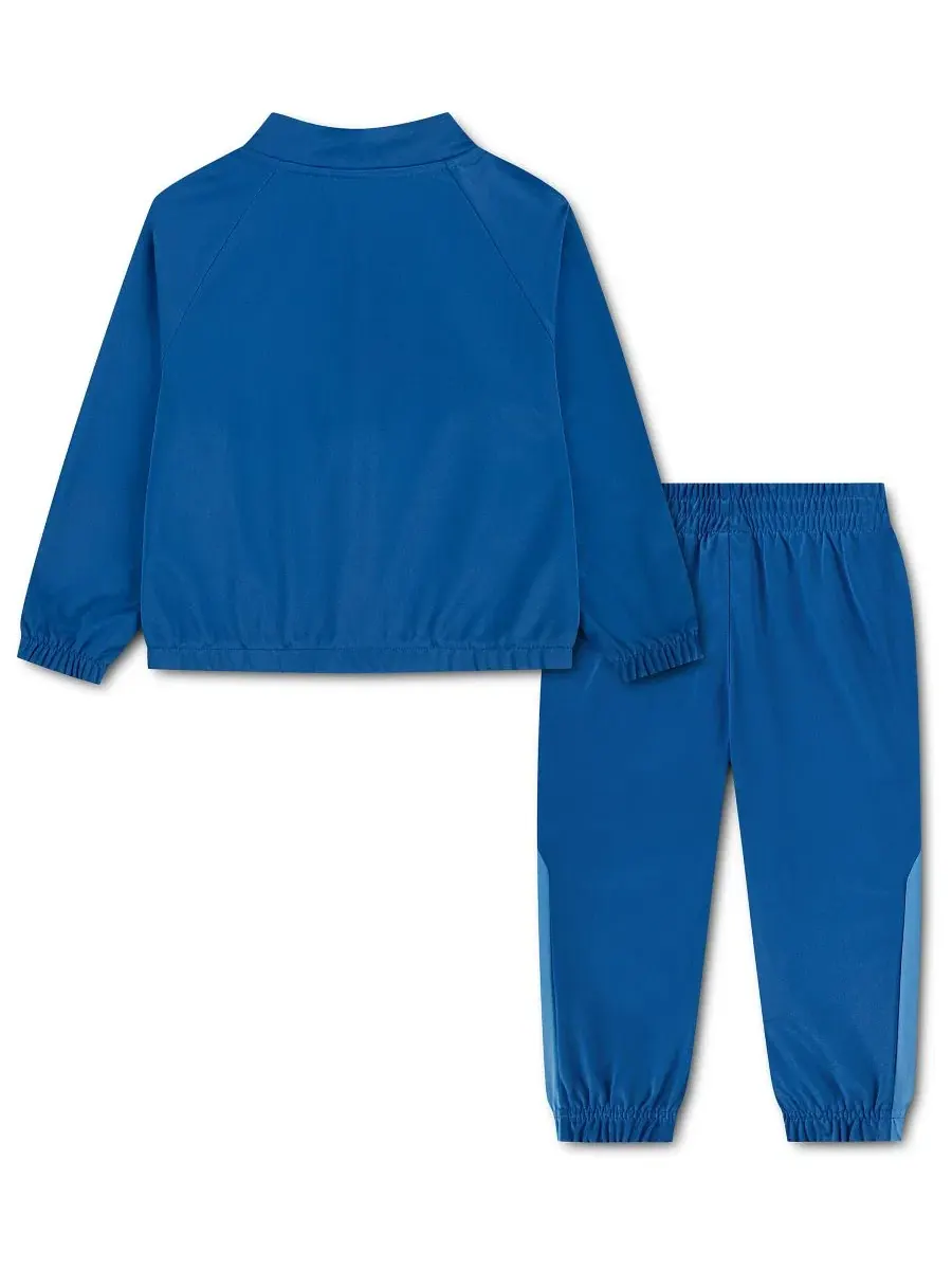 Детский спортивный костюм с цветовыми вставками и отделкой кантом, Long-Sleeve Jacket and Pants — изображение 2 из 3, синий