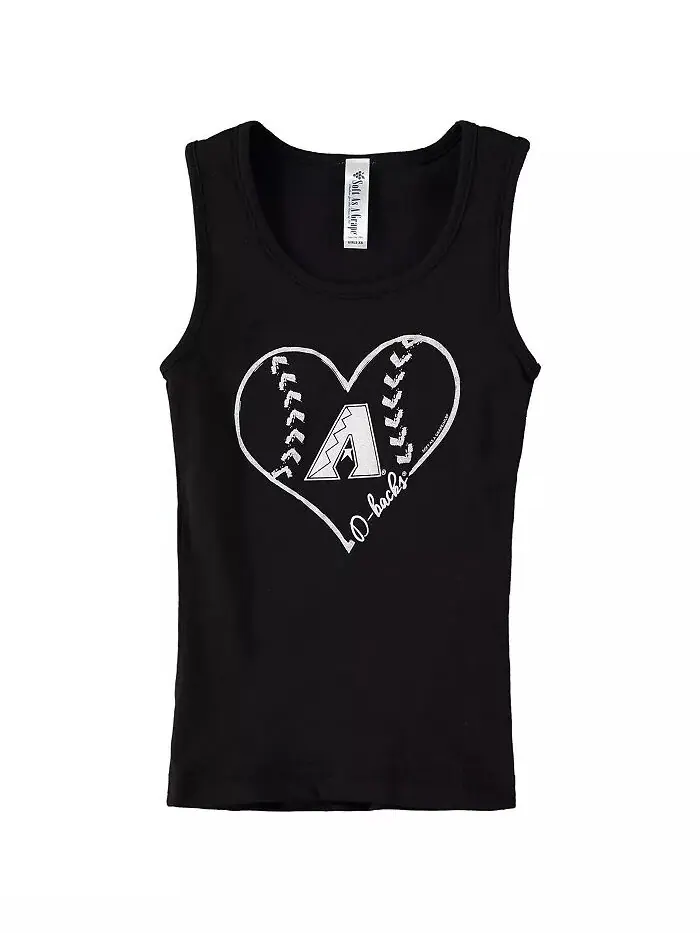 Большая черная майка Arizona Diamondbacks из хлопка для девочек Soft As A Grape — изображение 1 из 1