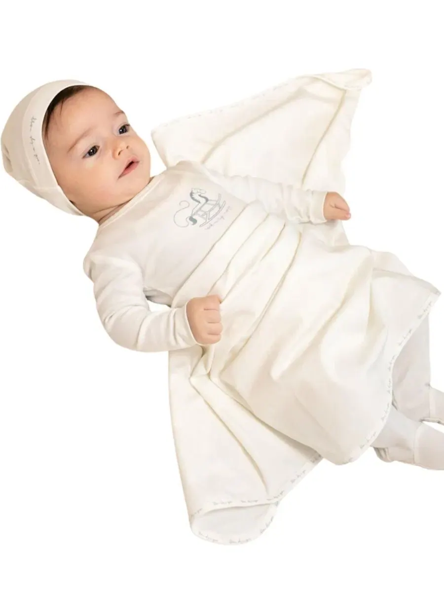 Боди-комбинезон с длинным рукавом Rocking Horse NoggiWear — изображение 4 из 4, бежевый