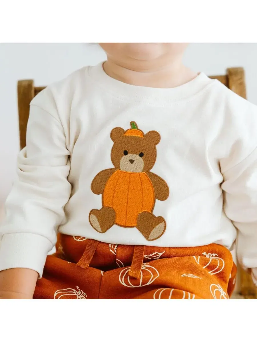 Боди-комбинезон с длинным рукавом и аппликацией мишки Sweet Wink — изображение 3 из 5, прозрачный