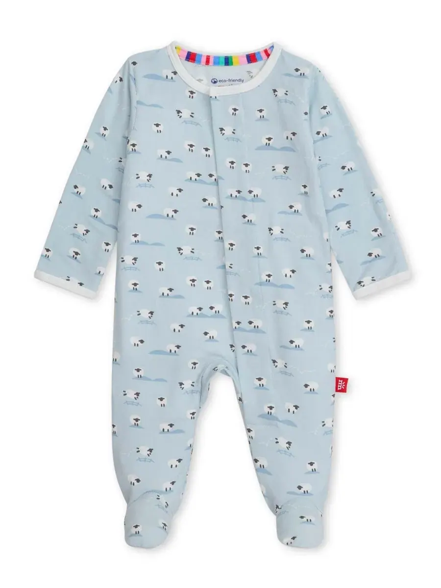 Боди-комбинезон с длинным рукавом Baa Baa Baby Magnetic Me — синий