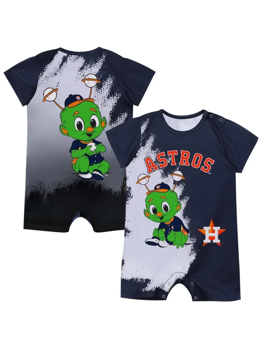 Боди с принтом Houston Astros Baby Mascot Outerstuff