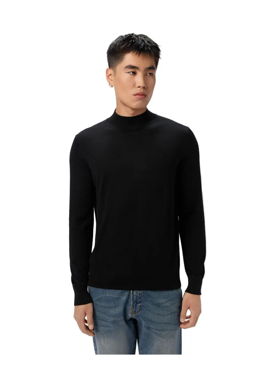 Мужской свитер из кашемира и шелка с высоким воротником Gobi Cashmere