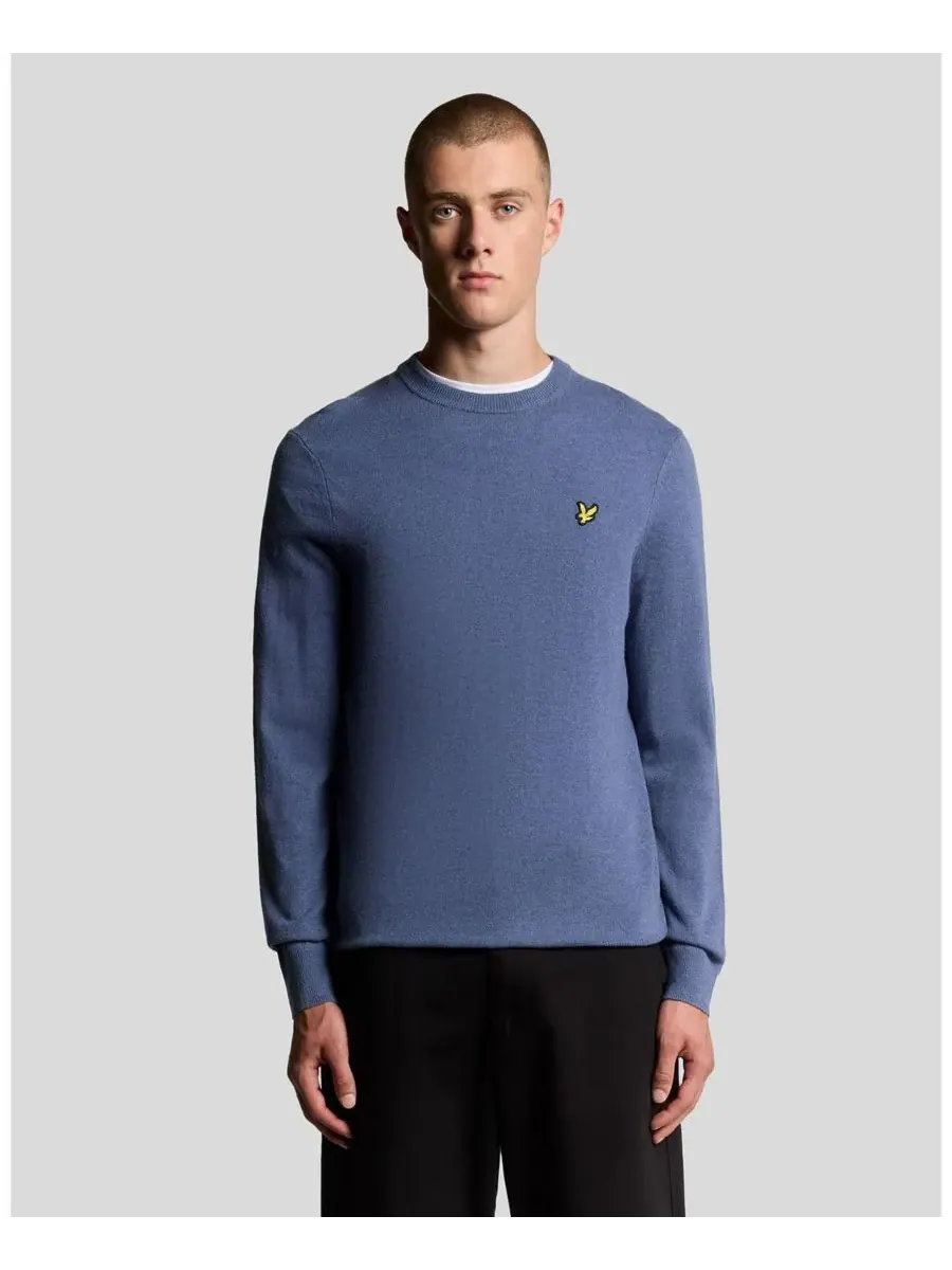 Мужской свитер с круглым вырезом из смеси овечьей шерсти Lyle & Scott