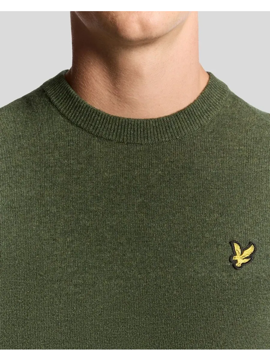 Мужской свитер с круглым вырезом из смеси овечьей шерсти Lyle & Scott, Deep Depths Marl — изображение 4 из 8