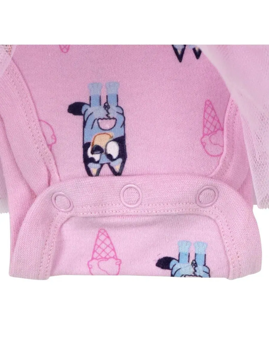Детский боди-комбинезон с юбкой-пачкой Bluey Pink Bluey Bingo — изображение 3 из 3, розовый