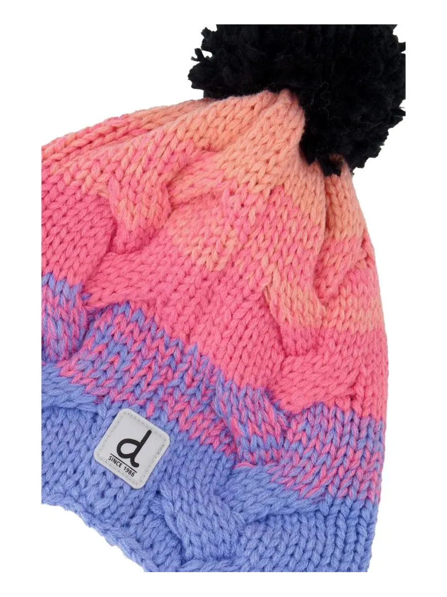 Детская зимняя шапка с помпоном Winter Peruvian Knit Hat with Pompom Gradient Deux par Deux — изображение 4 из 5
