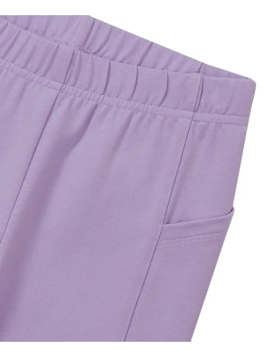 Леггинсы детские с усиленной тканью и карманами Tough Cotton Ankle Legging with Pockets Lands' End — изображение 2 из 3