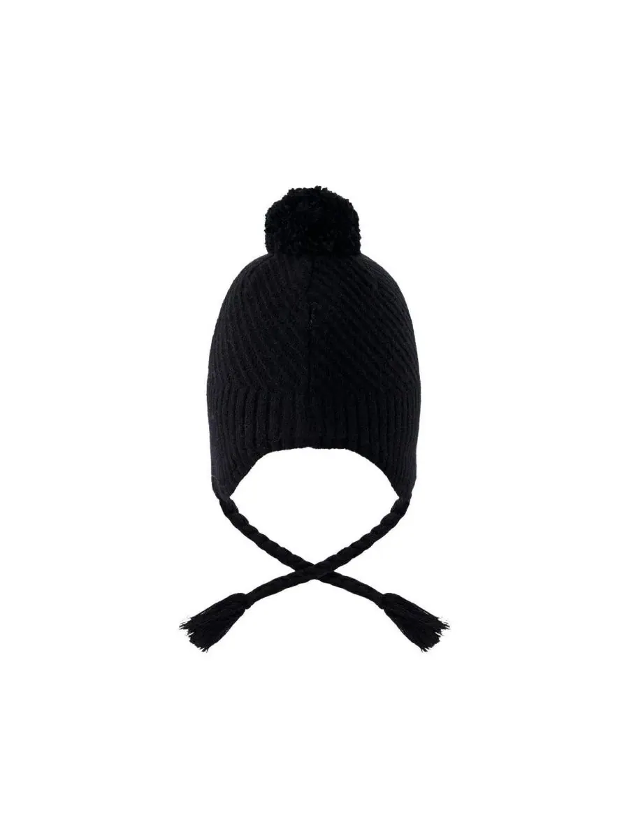 Детская зимняя шапка-перуанка с помпоном, модель Winter Peruvian Knit Hat with Pompom Deux par Deux — изображение 2 из 4