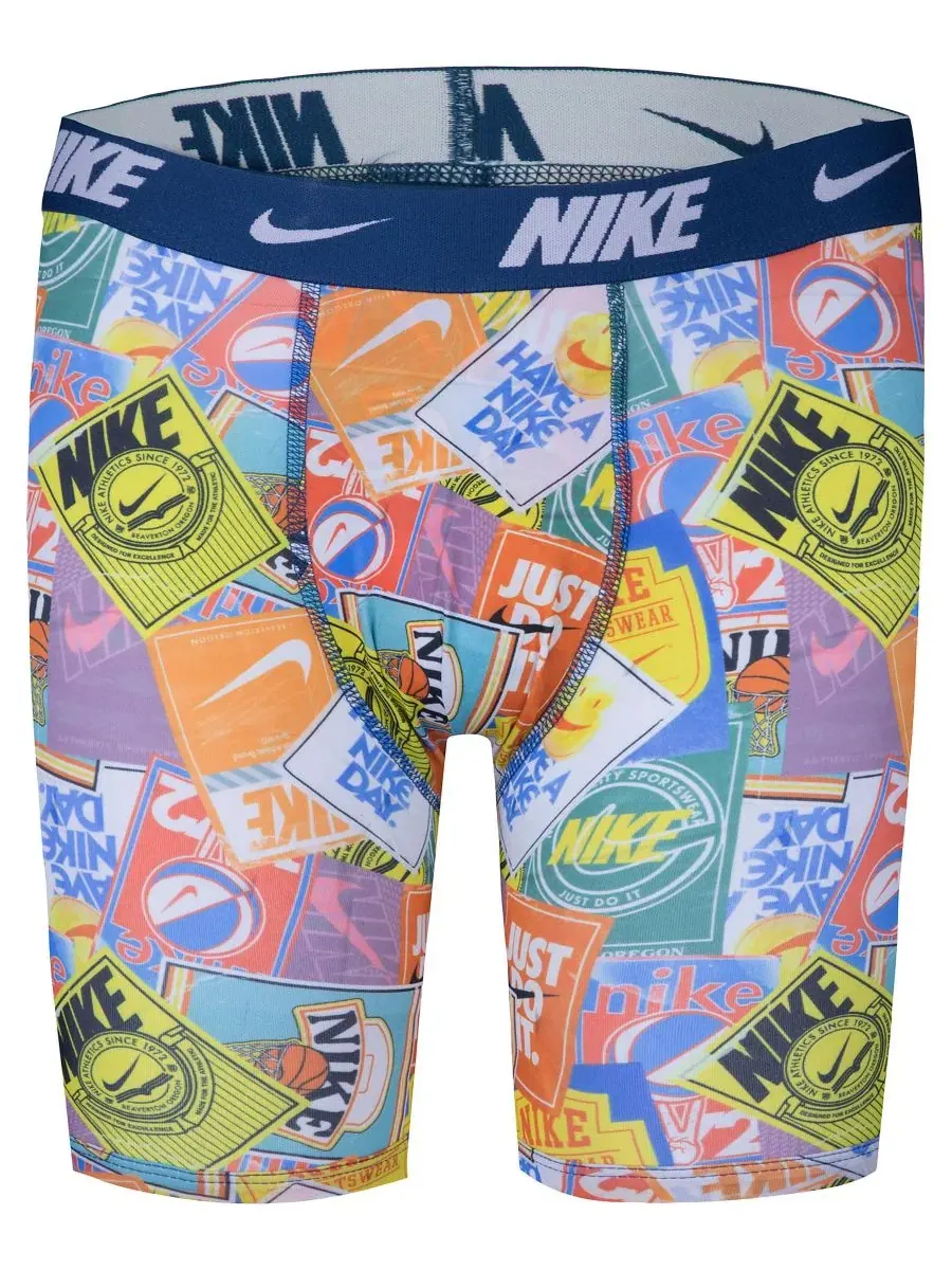 Комплект трусов боксеров Nike с принтом — изображение 2 из 7, синий/мульти