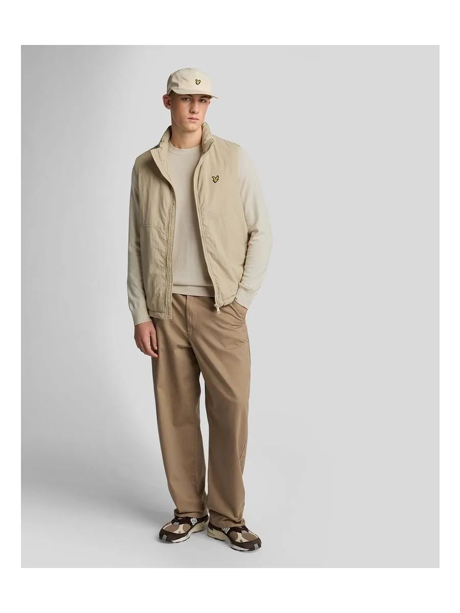 Мужской хлопковый свитер с круглым вырезом из мериносовой шерсти Lyle & Scott, Cove — изображение 2 из 5