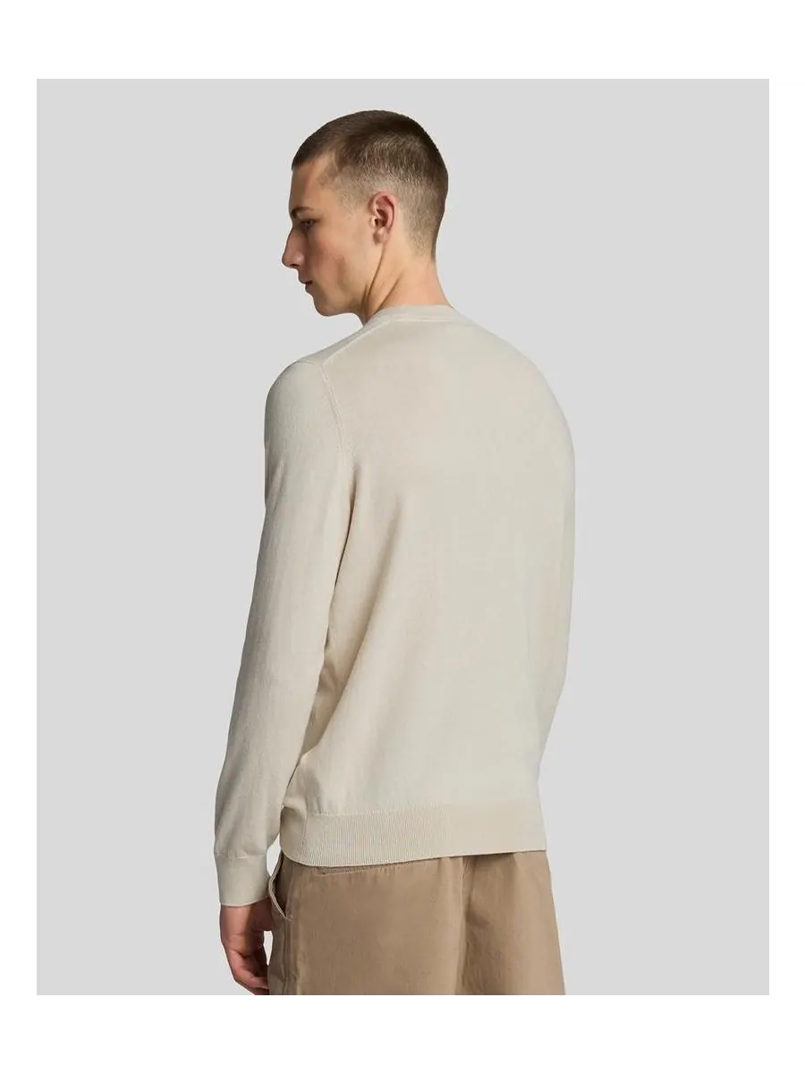 Мужской хлопковый свитер с круглым вырезом из мериносовой шерсти Lyle & Scott, Cove — изображение 4 из 5