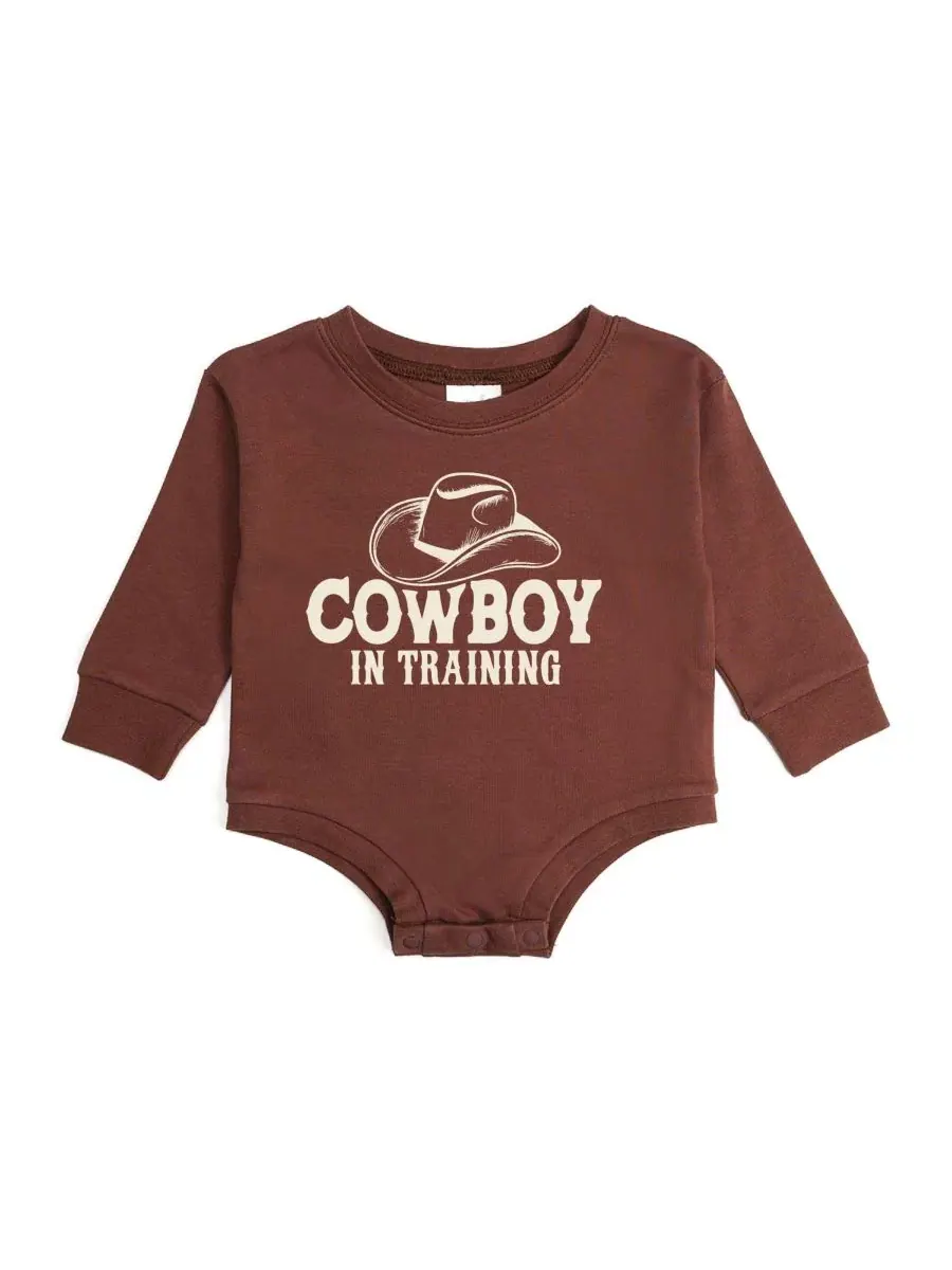Боди-комбинезон с длинным рукавом Cowboy In Training Sweet Wink