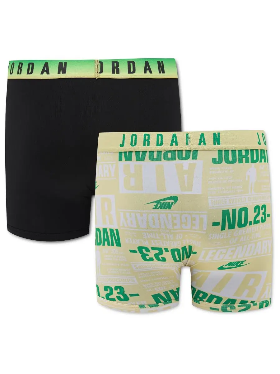Трусы-боксеры с принтом Dri-FIT, комплект из 2 шт Jordan — изображение 2 из 4, черный