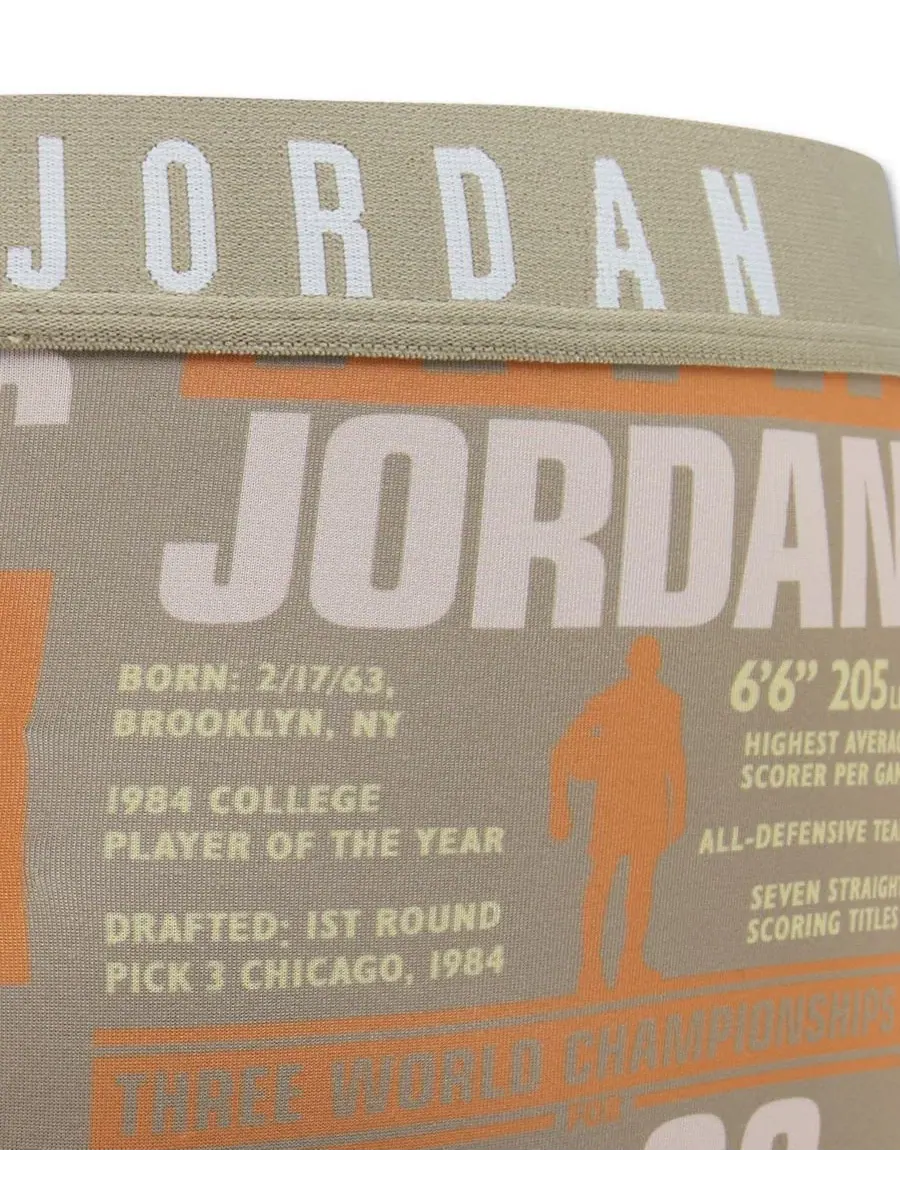 Трусы-боксеры с принтом, комплект из 2 шт., Dri-FIT Jordan — изображение 3 из 4, хаки оранжевый