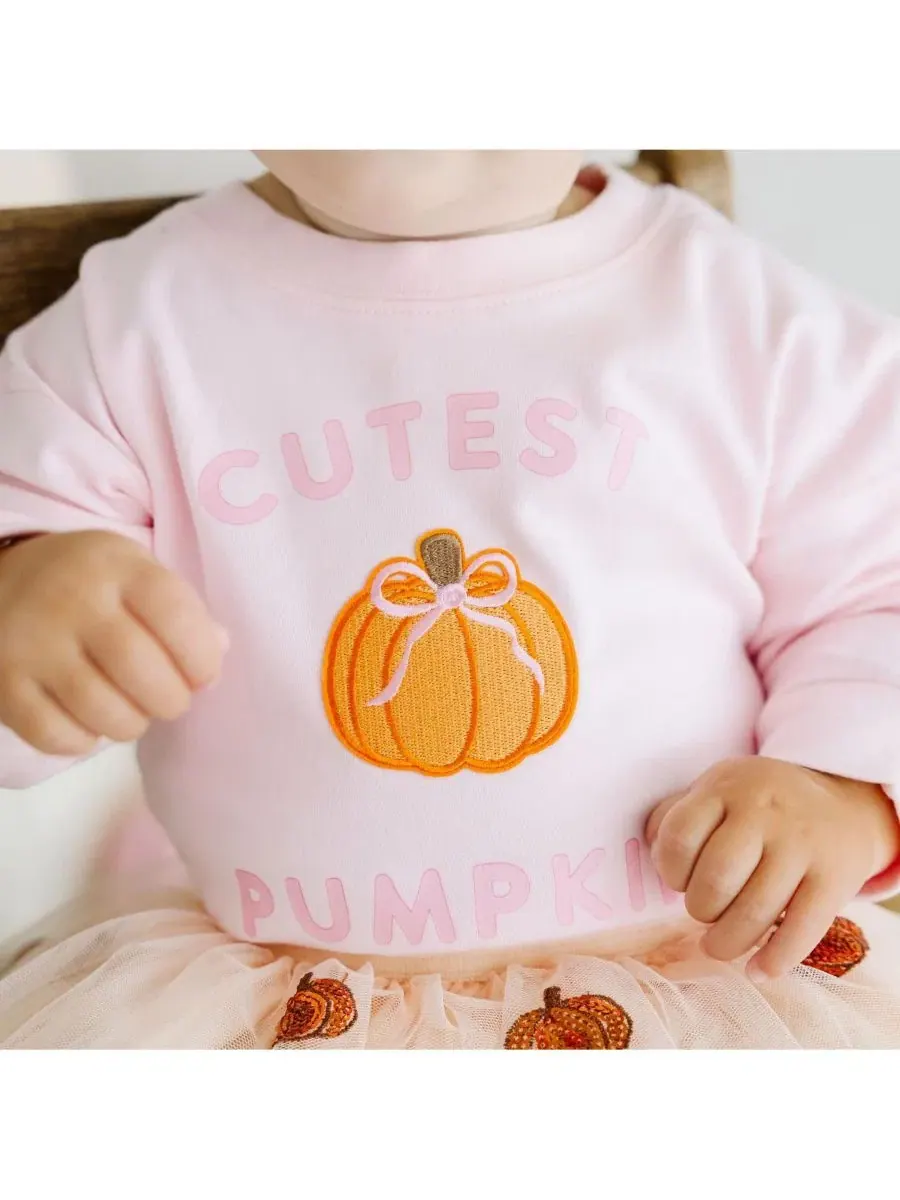 Детский комбинезон-боди с длинным рукавом Pumpkin Patch Sweet Wink — изображение 3 из 4, розовый