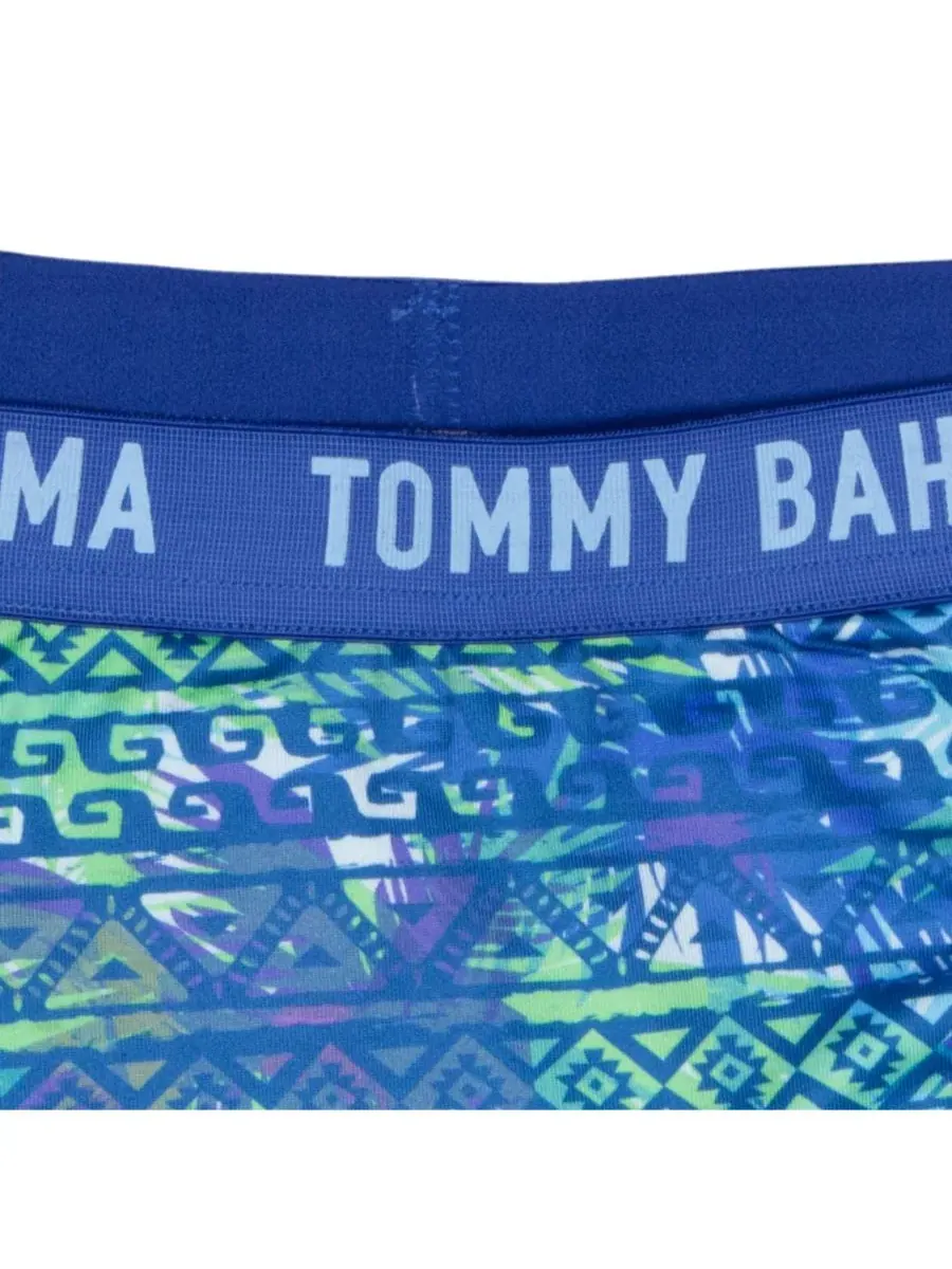 Комплект из 5 компрессионных боксерских шорт для мальчиков Tommy Bahama — изображение 3 из 3, синий/зеленый/белый