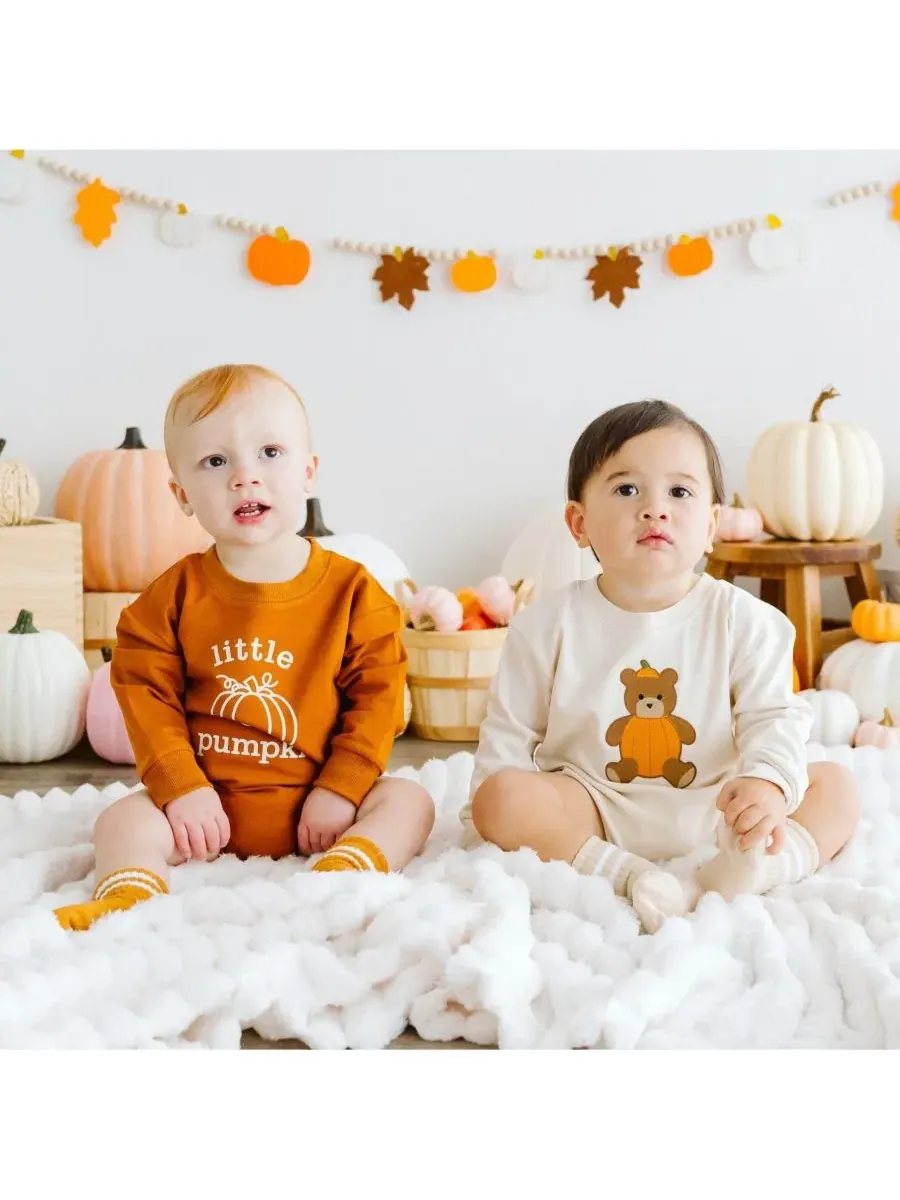 Боди-комбинезон с длинным рукавом Pumpkin Sweet Wink — изображение 3 из 3, оранжевый