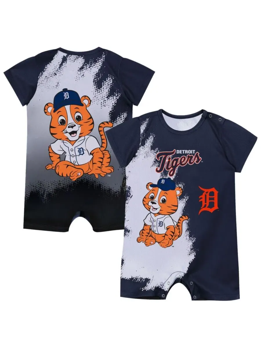 Боди с принтом Detroit Tigers Baby Mascot Outerstuff