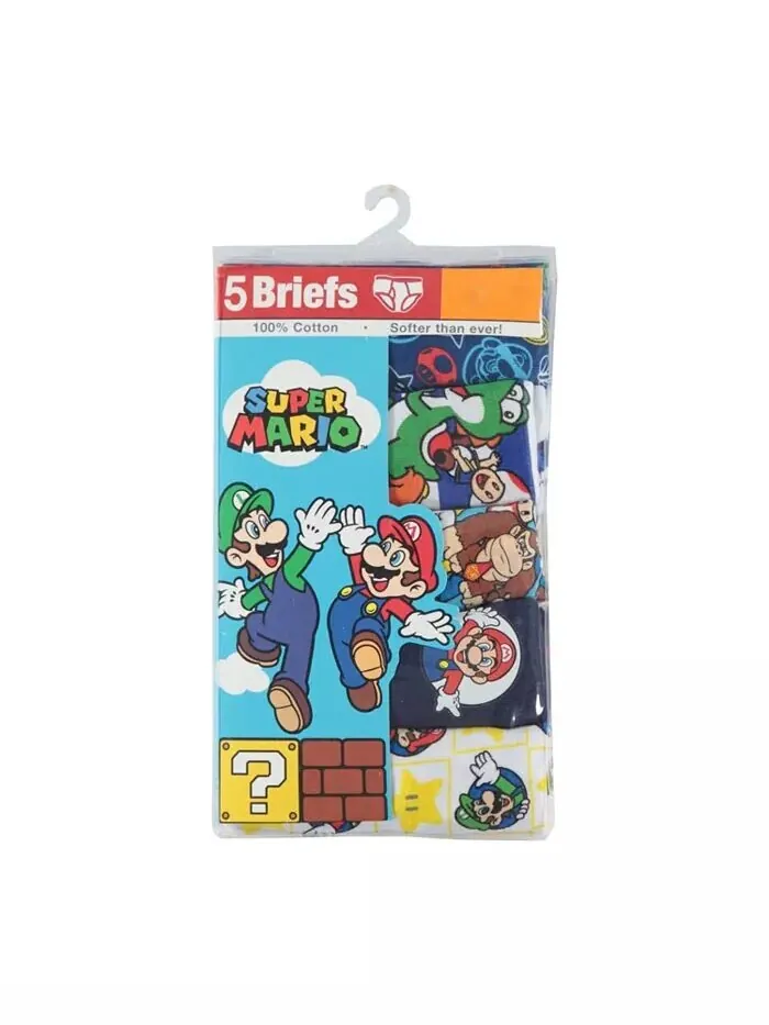 Комплект нижнего белья Mario Bros Big Boy, 5 шт Handcraft — изображение 3 из 3, мульти