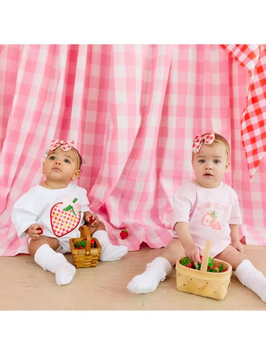 Повязка на голову с бантом Red Gingham Sweet Wink — изображение 5 из 6, красный