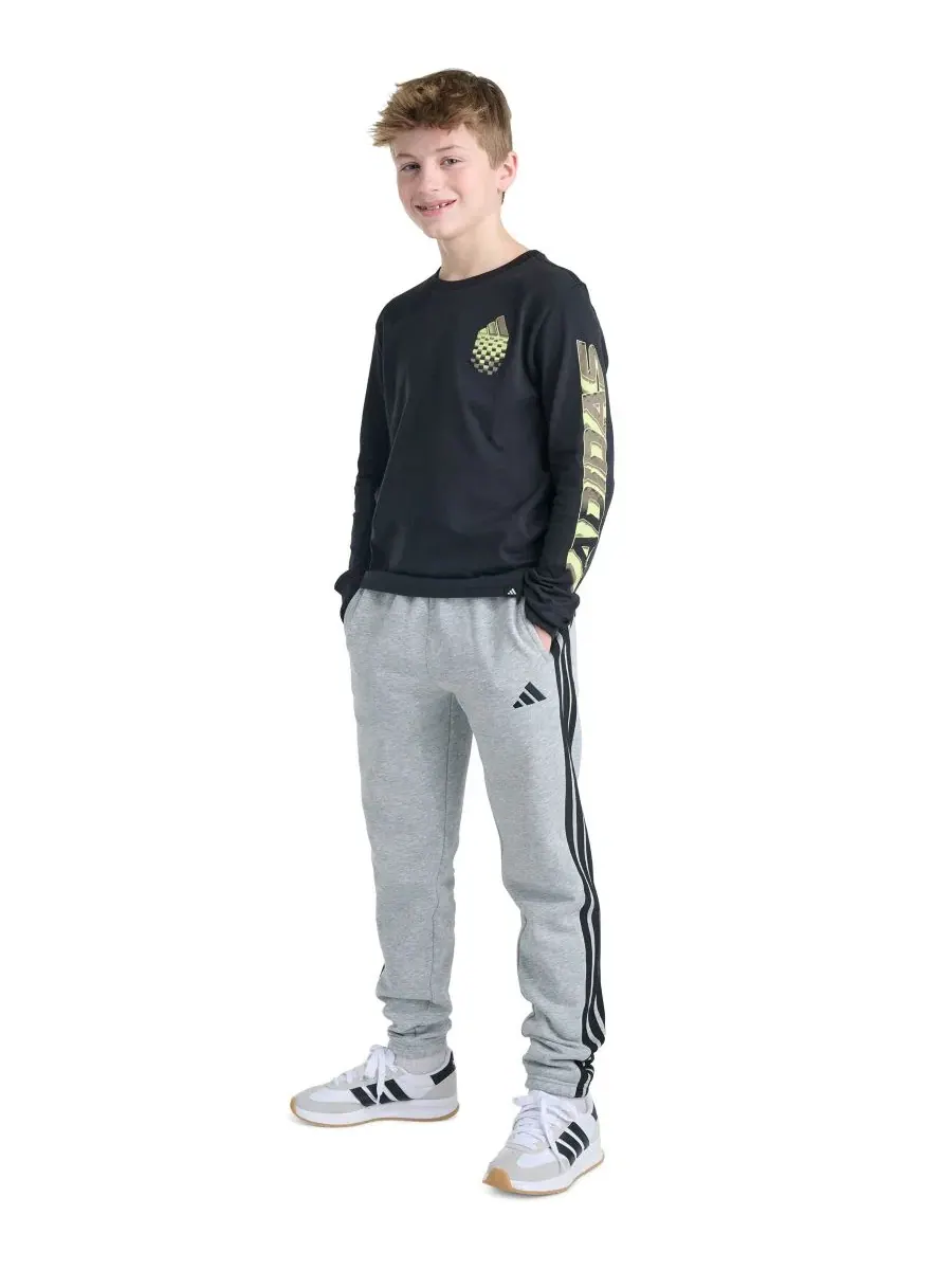 Детская футболка с длинным рукавом с принтом Built for Speed adidas — изображение 2 из 5, черный/мульти