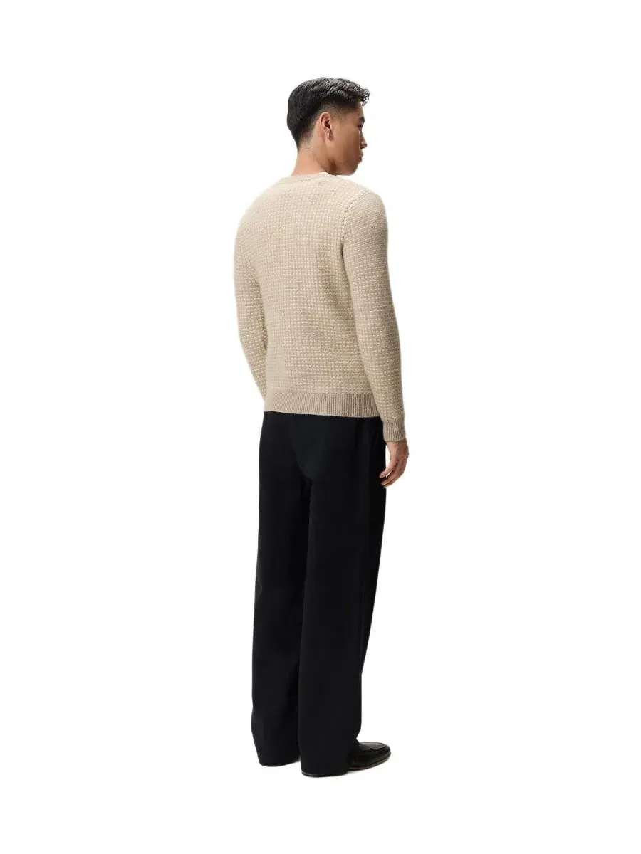 Свитер с воротником-стойкой из кашемира Gobi Cashmere — изображение 3 из 7, светлый бежевый