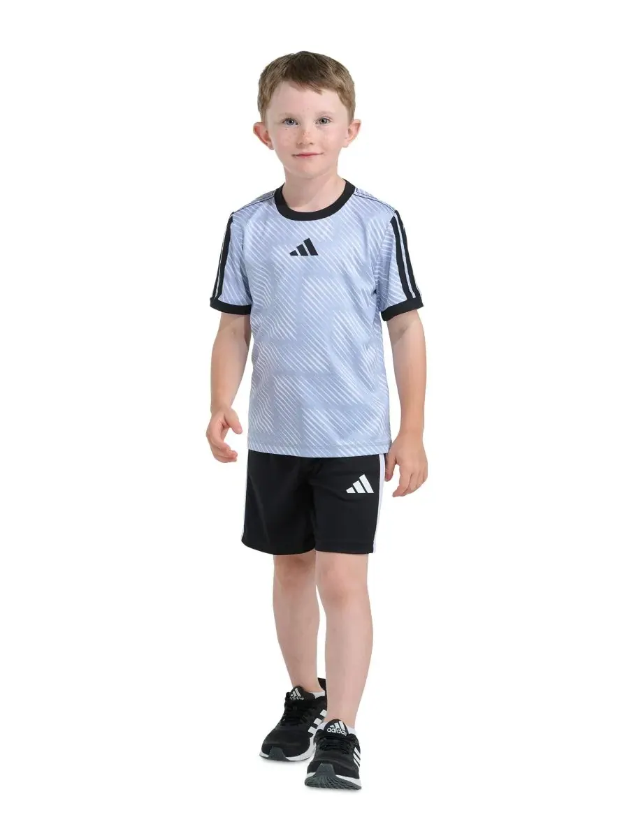 Детский комплект из футболки и шорт с принтом (2T-7), размер 2T Adidas